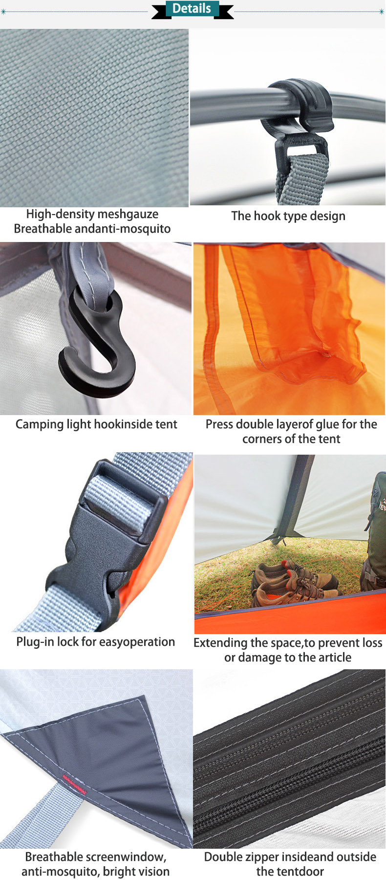 Cheap Goat Tents Hewolf Outdoor Professional Double layer Tent Wild Snow Mountain Camping Equipment Multi Person Ultra light Snow Skirt Tent 2.8g Tents 